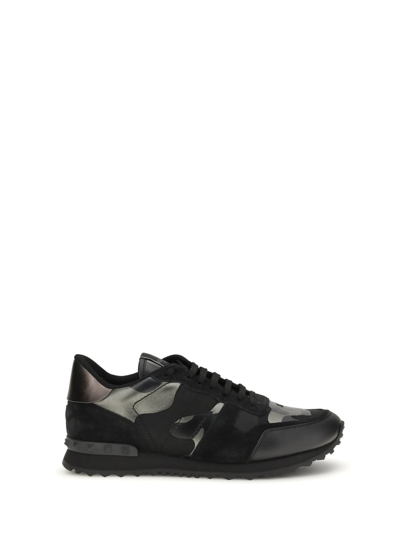 Valentino Garavani Valentino Garavani Rockrunner Sneakers Nero-Dark Rutenio - World Class Fashion