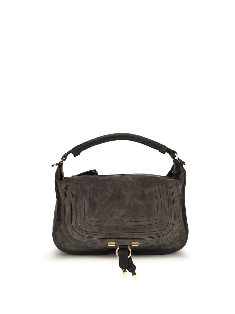 Chloe Chloé Small Marcie Shoulder Bag Kohl Brown - World Class Fashion