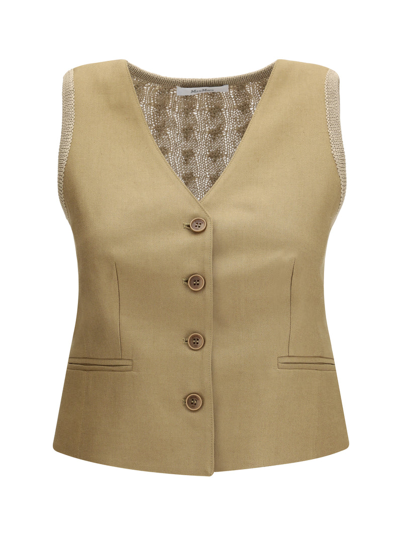 Max Mara Chaleco de punto Max Mara Calibri Deserto - World Class Fashion