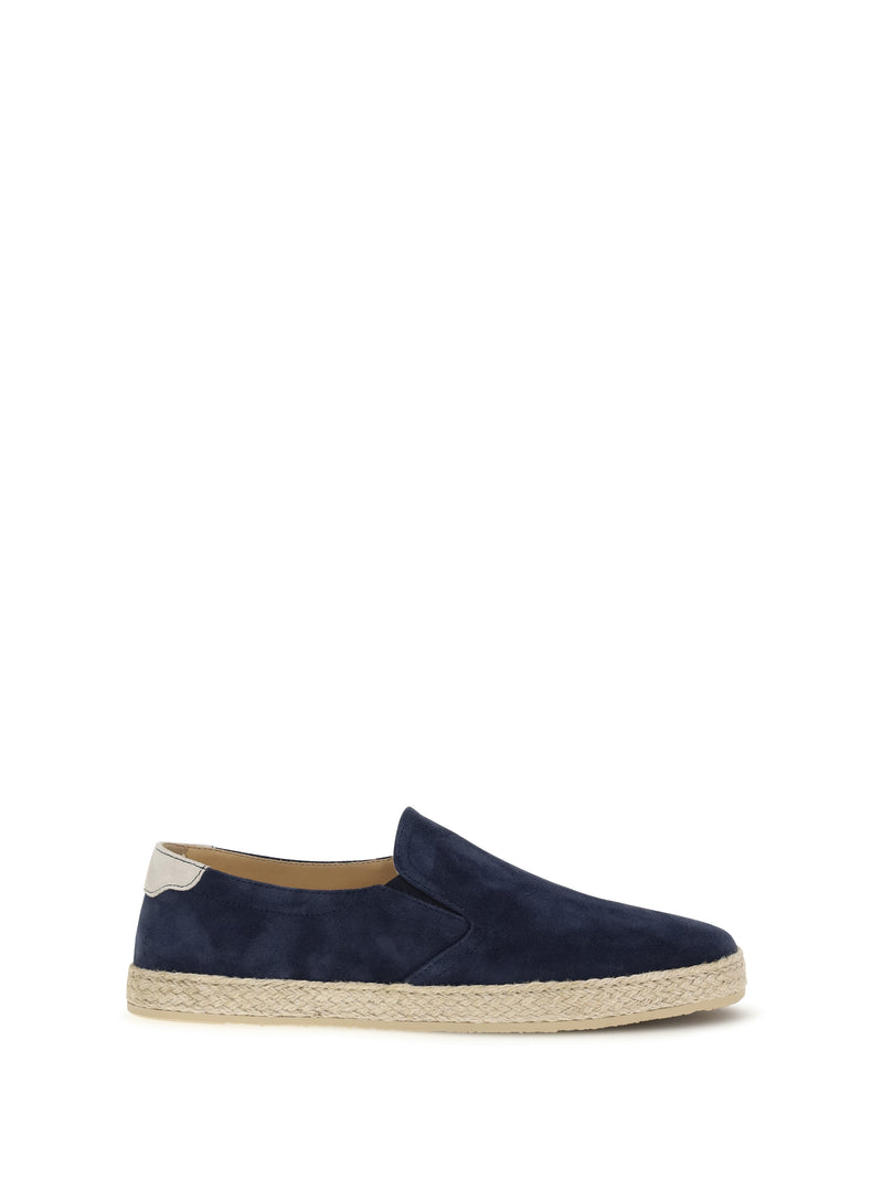 Brunello Cucinelli Brunello Cucinelli Suede Sneakers Midnight+Lamb - World Class Fashion