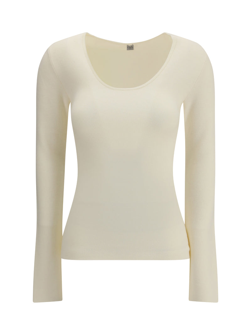 Toteme Suéter compacto Toteme color crudo para mujer - World Class Fashion