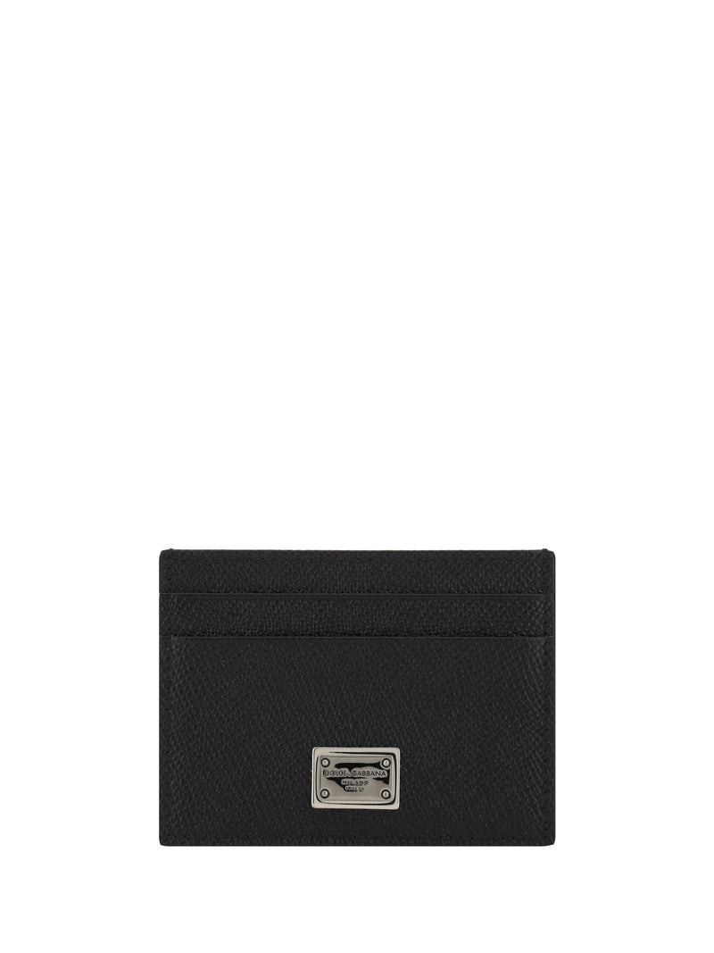 Dolce & Gabbana Dolce & Gabbana Leather Cardholder Nero - World Class Fashion