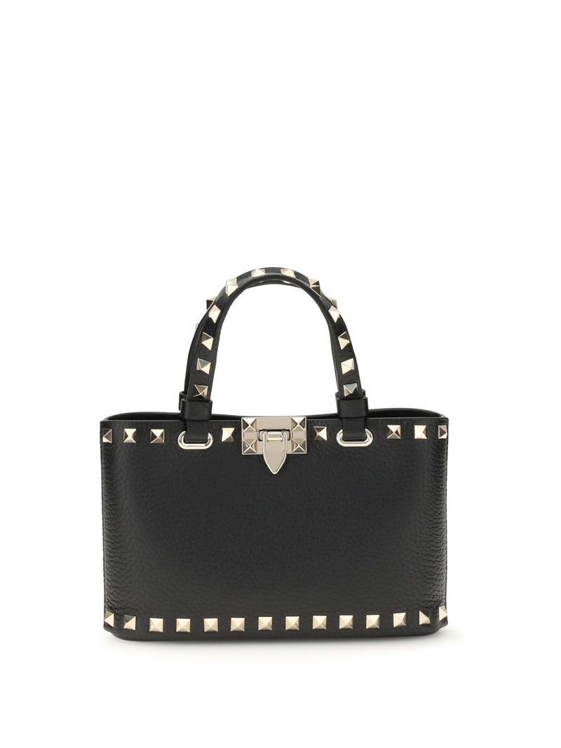 Valentino Garavani Bolso de compras pequeño Rockstud de Valentino Garavani en color negro - World Class Fashion