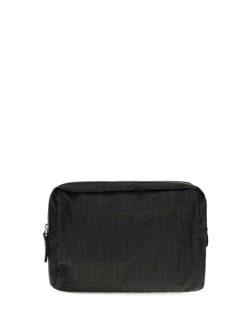 Fendi Fendi Medium Superlight FF Zucca Fabric Beauty Case Black - World Class Fashion