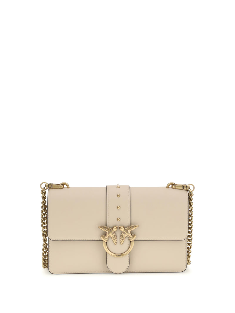 Pinko Pinko One Simply Love Bag Beige-Grigio Fumo-Antique Gold - World Class Fashion