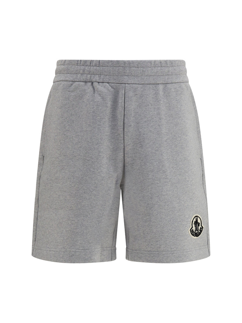 Moncler Moncler Logo Tracksuit Shorts Light Grey Men - World Class Fashion
