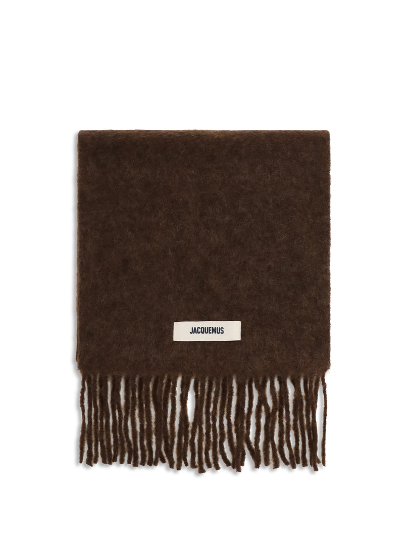 Jacquemus Jacquemus Fringed Scarf Brown - World Class Fashion