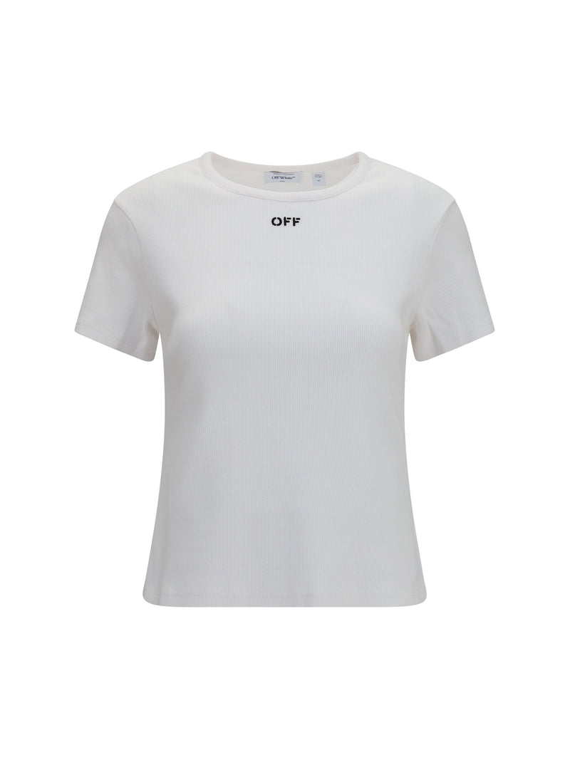 Off-white Off-white Off Stamp T-shirt White-Black Women - World Class Fashion