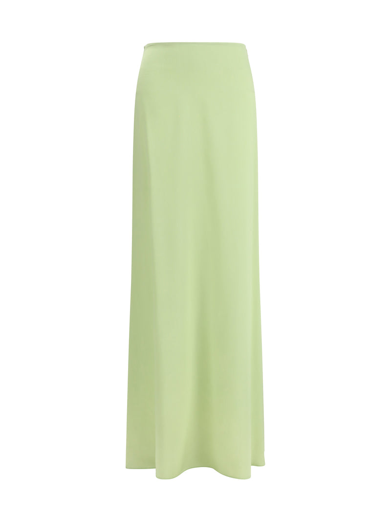 Kristina Ti Kristina Ti Classic Long Silk Skirt Apple - World Class Fashion