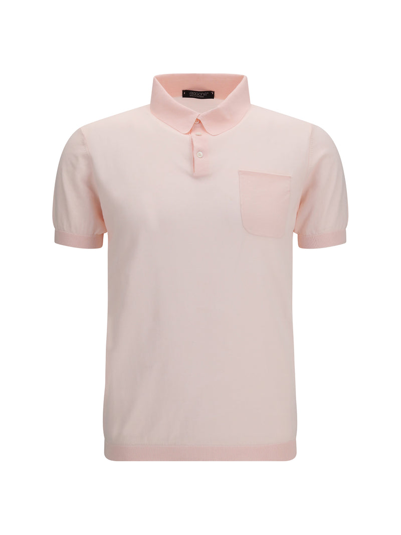Aragona Cashmere Aragona Cashmere Cotton Polo Shirt Rosa Men - World Class Fashion