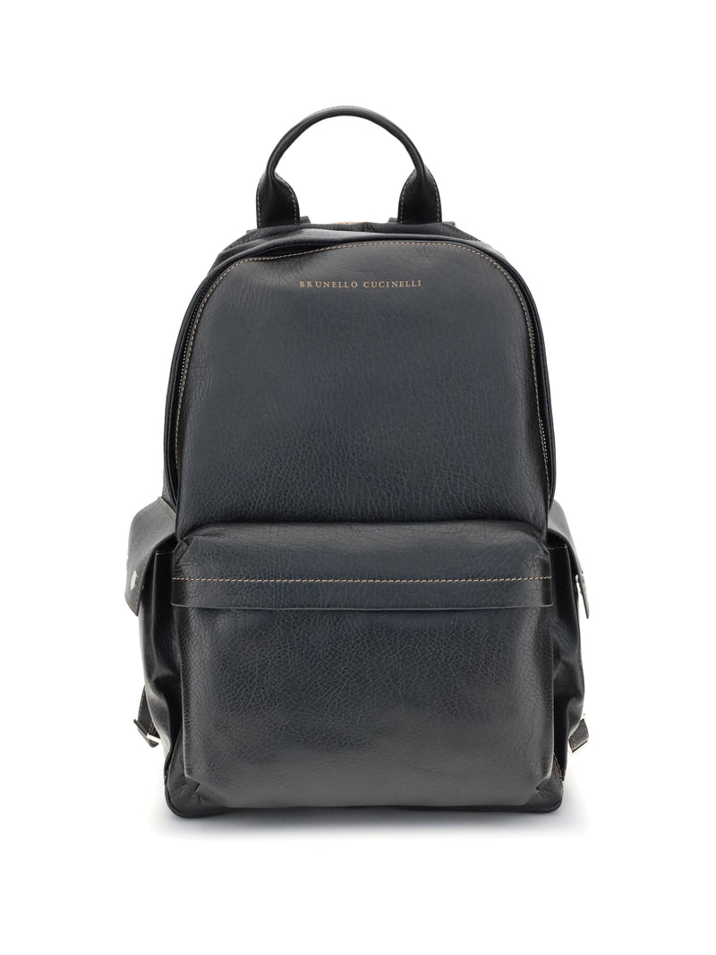 Brunello Cucinelli Brunello Cucinelli Leather Travel Backpack - World Class Fashion