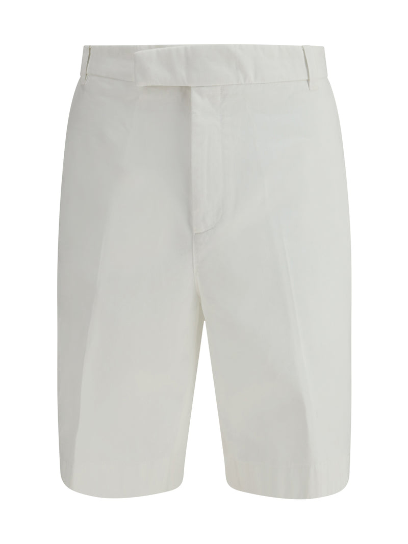 Thom Browne Thom Browne Typewriter Cloth Utility Chino Shorts White - World Class Fashion