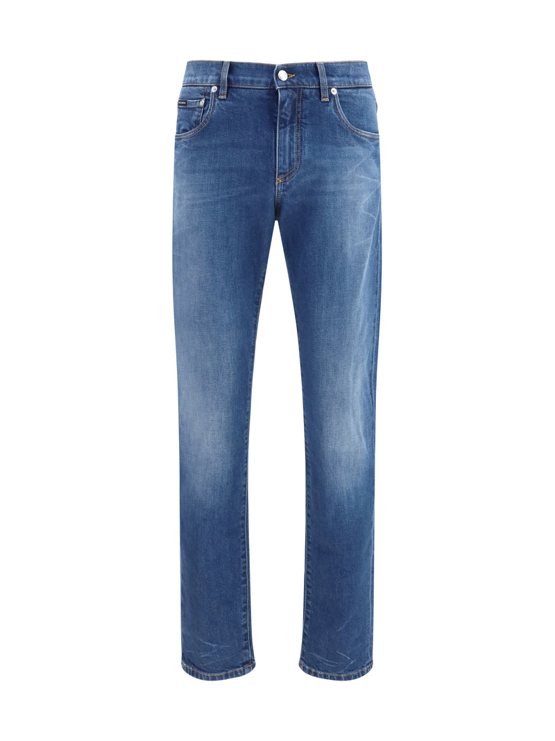 Dolce & Gabbana Dolce & Gabbana Slim Stretch Jeans Black Men - World Class Fashion