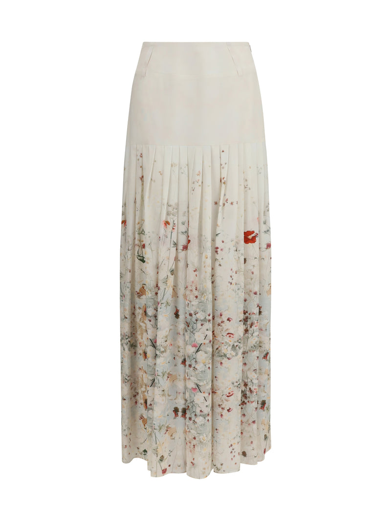 Crida Milano Crida Milano Calla Long Skirt White Women - World Class Fashion