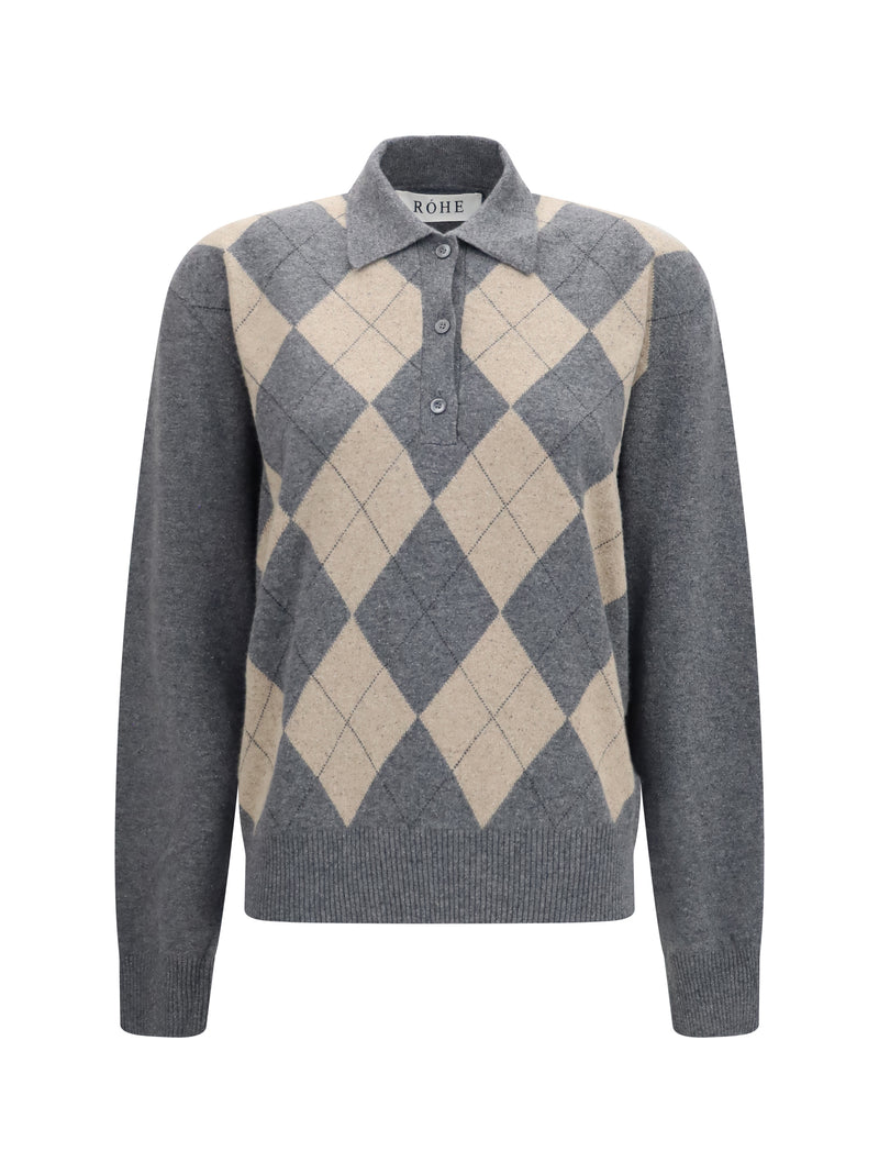 Rohe Rohe Ballantyne Argyle Polo - World Class Fashion