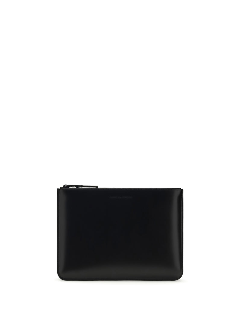 Comme Des Garçons Wallet Comme Des Garçons Leather Pouch Black - World Class Fashion