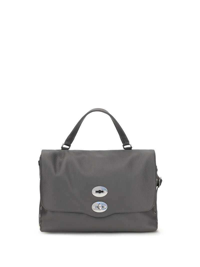 Zanellato Zanellato Medium Postina Daily Handbag Grey Vulcano - World Class Fashion