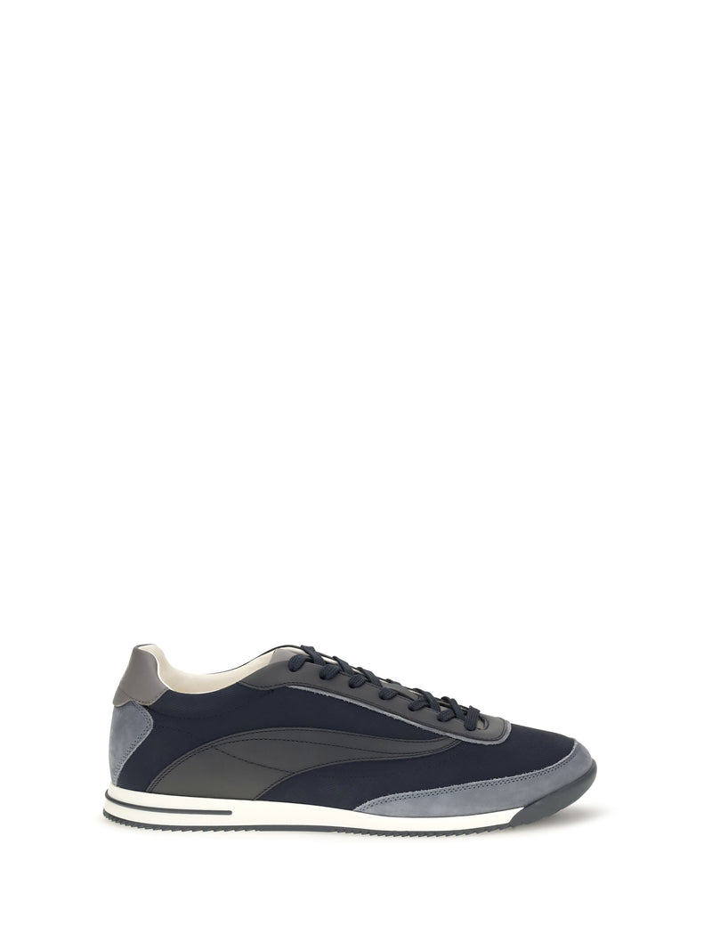 Brunello Cucinelli Brunello Cucinelli Lace-up Suede Sneakers Blue Men - World Class Fashion
