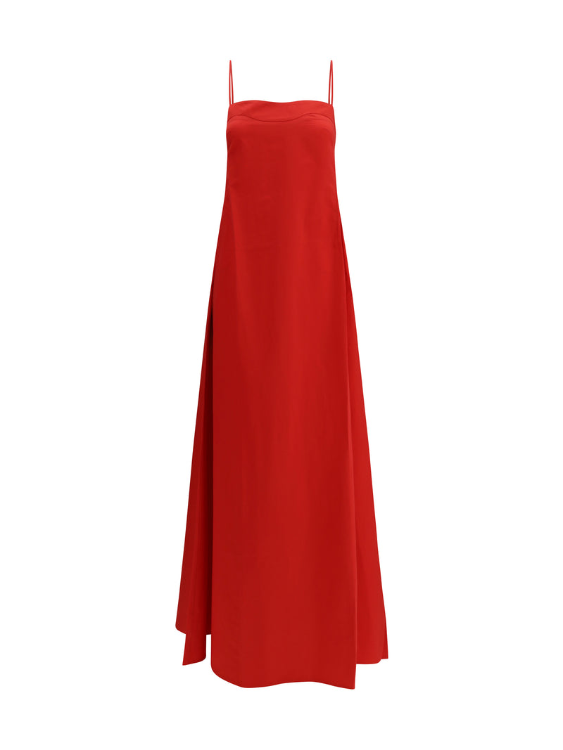 Di Stavnitser Di Stavnitser Taffeta Dress Lipstick Red - World Class Fashion