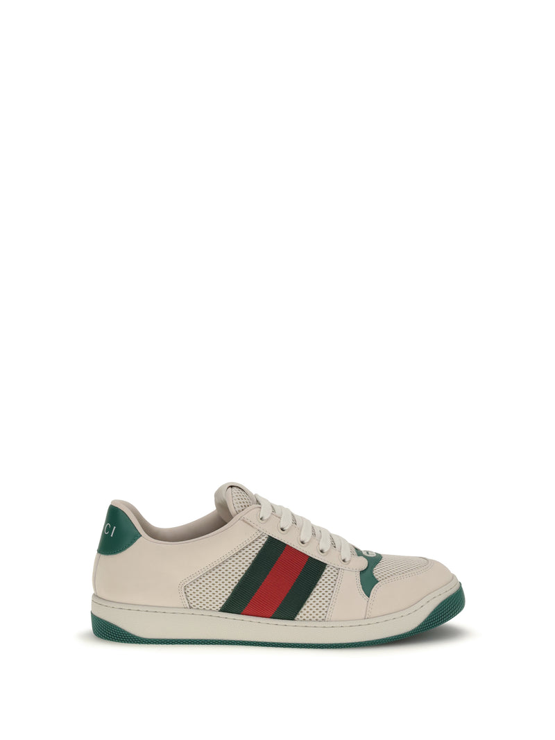 Gucci Zapatillas Gucci Screener blancas y verdes para hombre - World Class Fashion