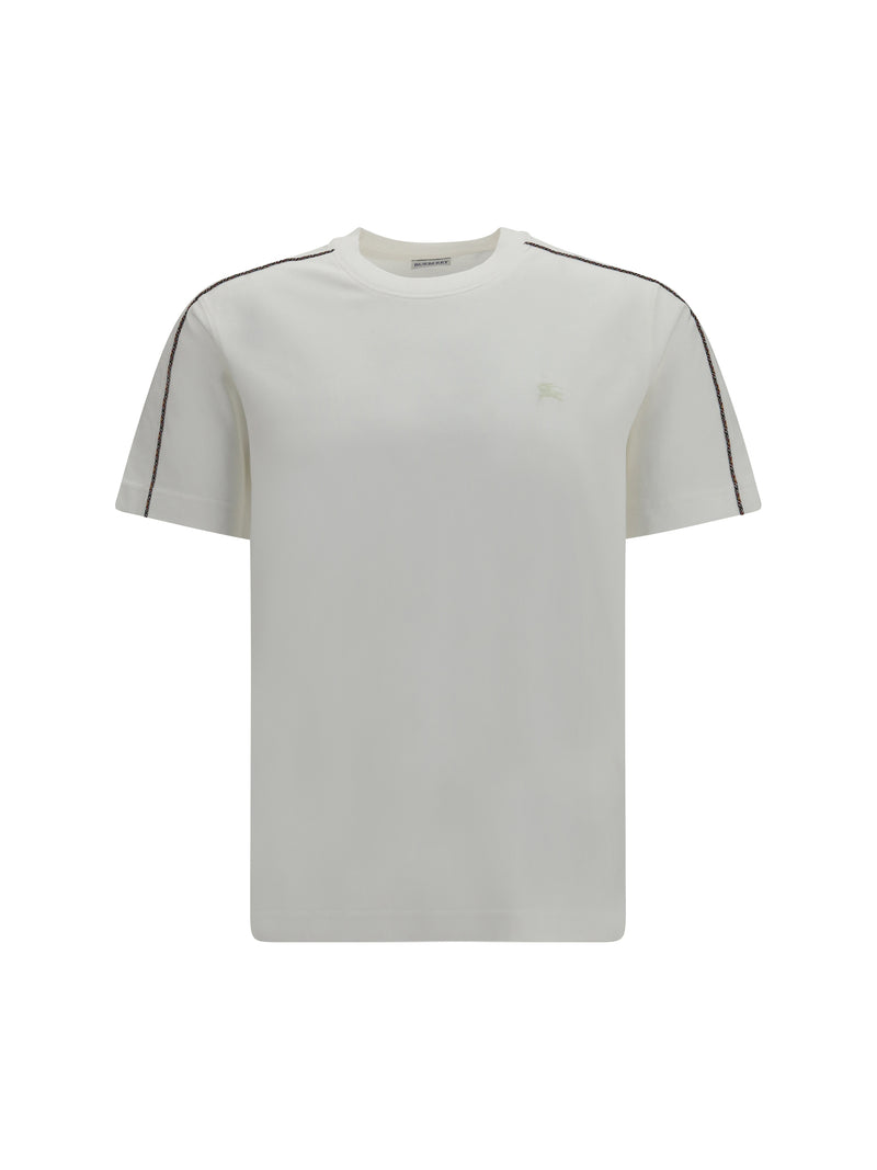 Burberry Burberry Cotton T-shirt with Embroidered Logo Chalk - World Class Fashion