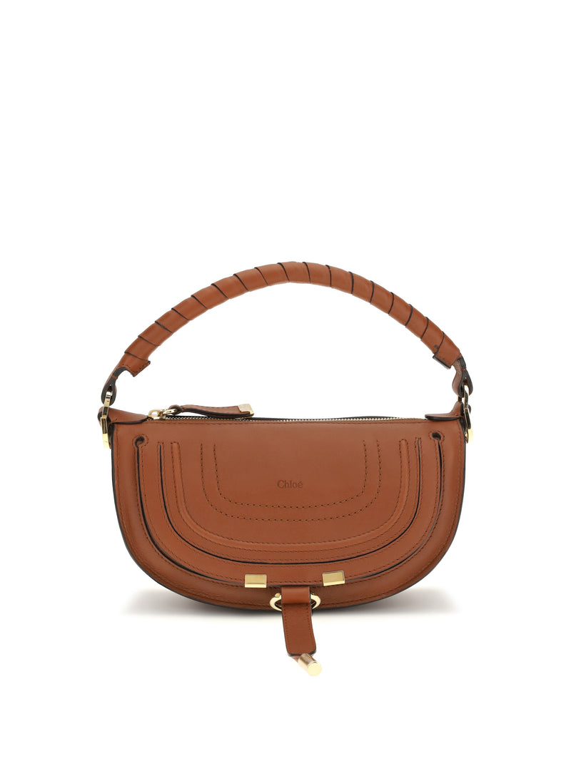 Chloe Chloé Marcie Mini Shoulder Bag Clay Brown - World Class Fashion