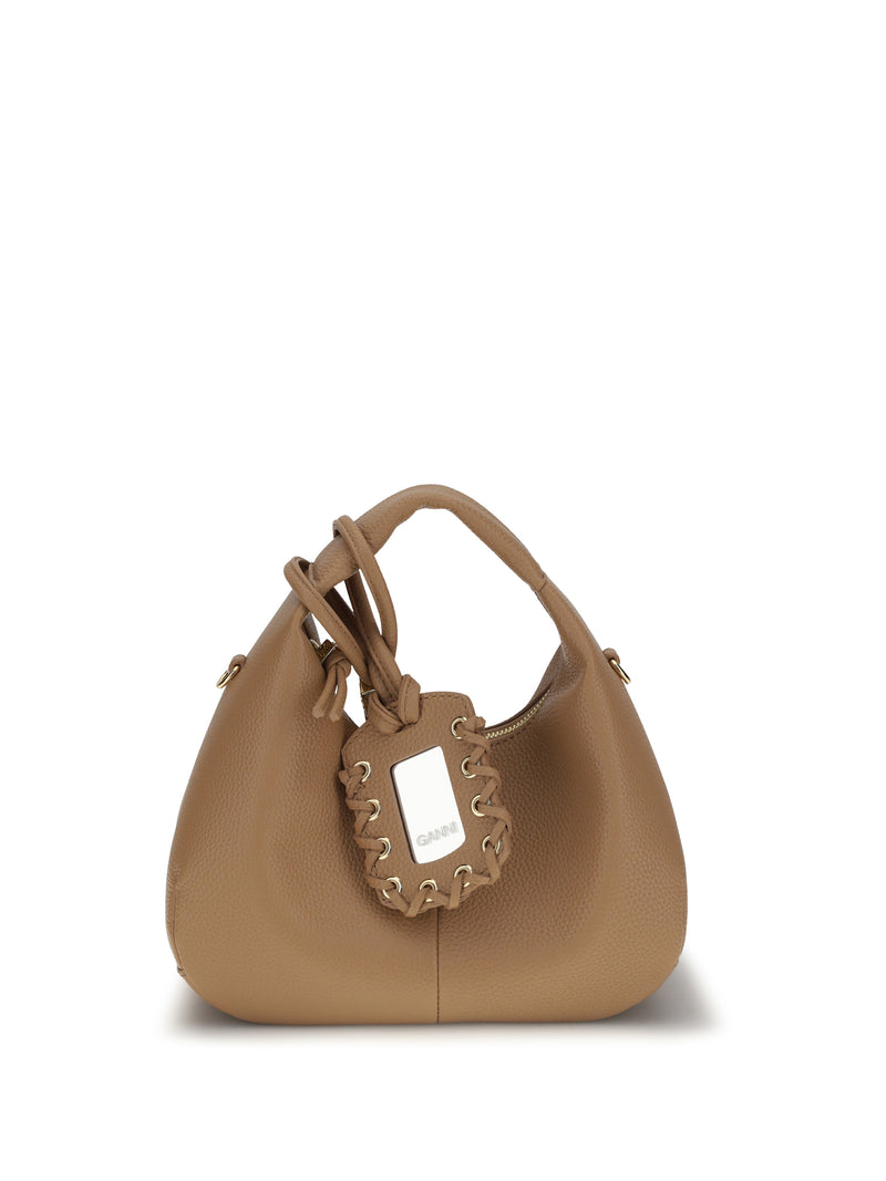 Ganni Ganni Hobo Handbag Tawny Birch - World Class Fashion