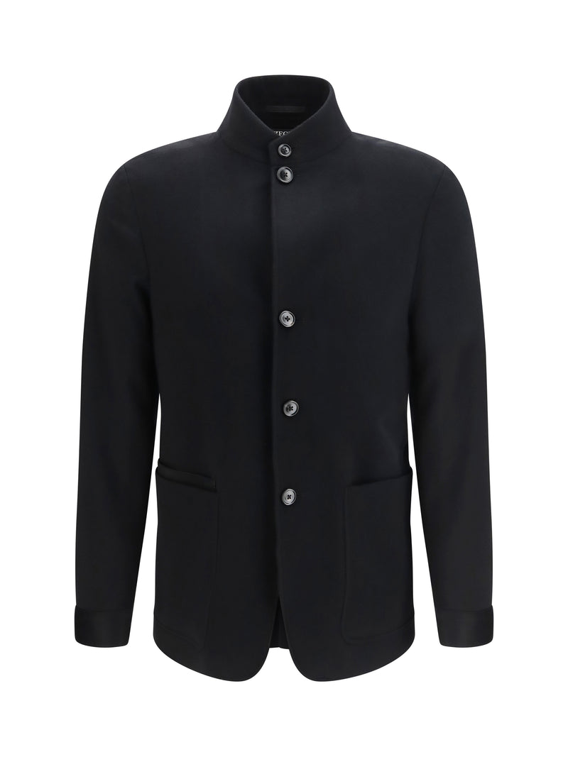 Zegna Zegna Il Conte Oasi Cashmere Jacket Black - World Class Fashion