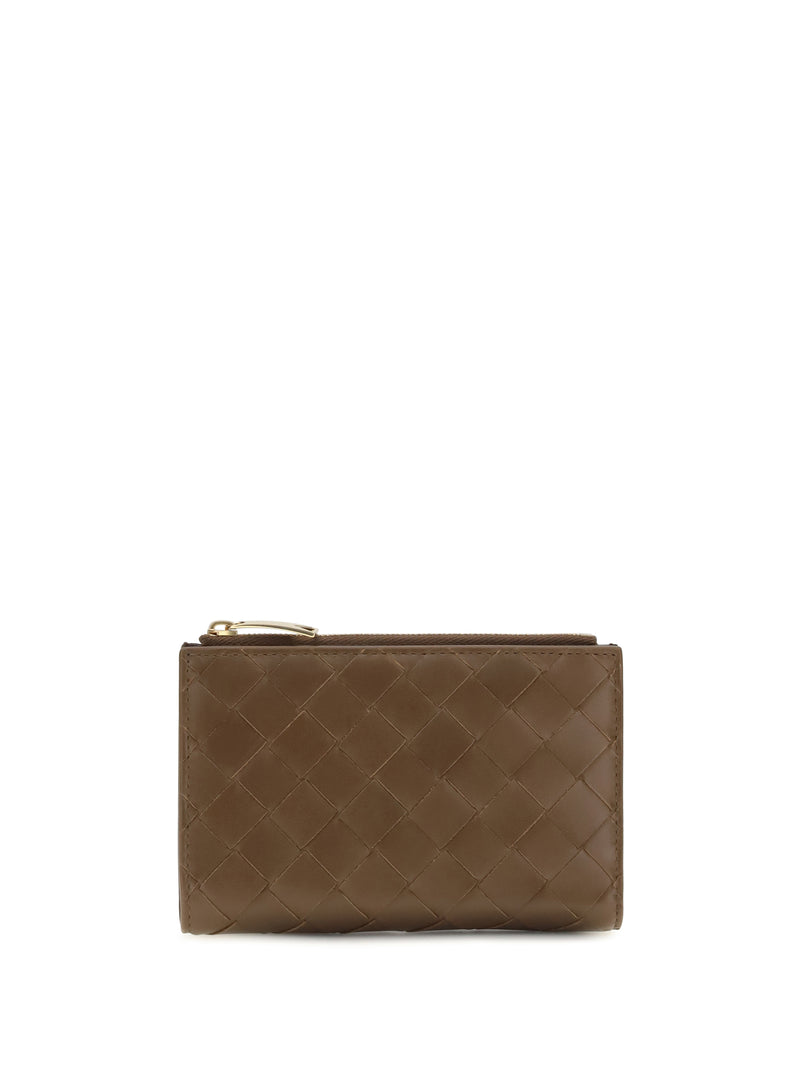 Bottega Veneta Bottega Veneta Medium Bifold Intrecciato Wallet Nocciola - World Class Fashion