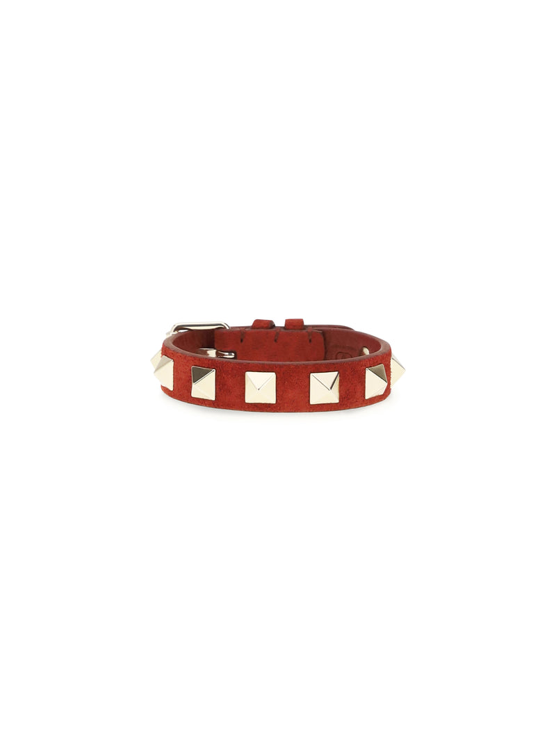 Valentino Garavani Valentino Garavani Rockstud Bracelet Russet Red - World Class Fashion