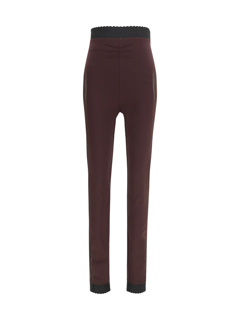 The Attico The Attico Sheer Detail Leggings - World Class Fashion