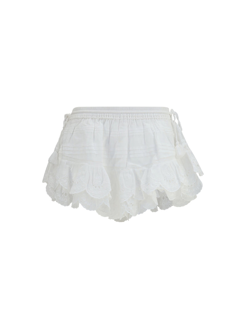 Marant Étoile Marant Étoile Puria Shorts White Women - World Class Fashion