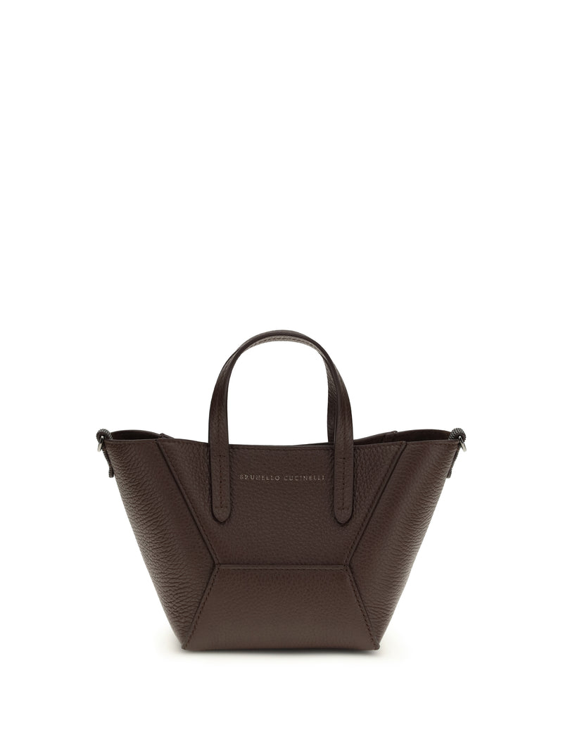 Brunello Cucinelli Brunello Cucinelli Leather Shoulder Bag Burgundy - World Class Fashion