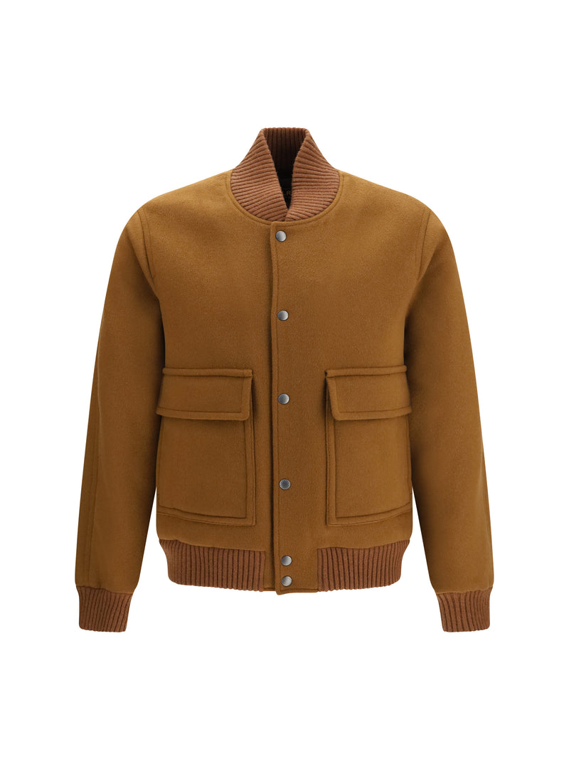 Woolrich Woolrich Miles Wool-blend Jacket Bison - World Class Fashion