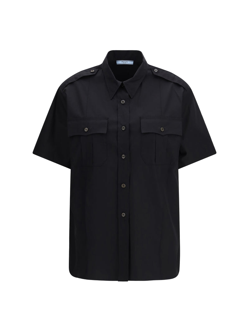 Prada Prada Short-sleeve Poplin Shirt - World Class Fashion