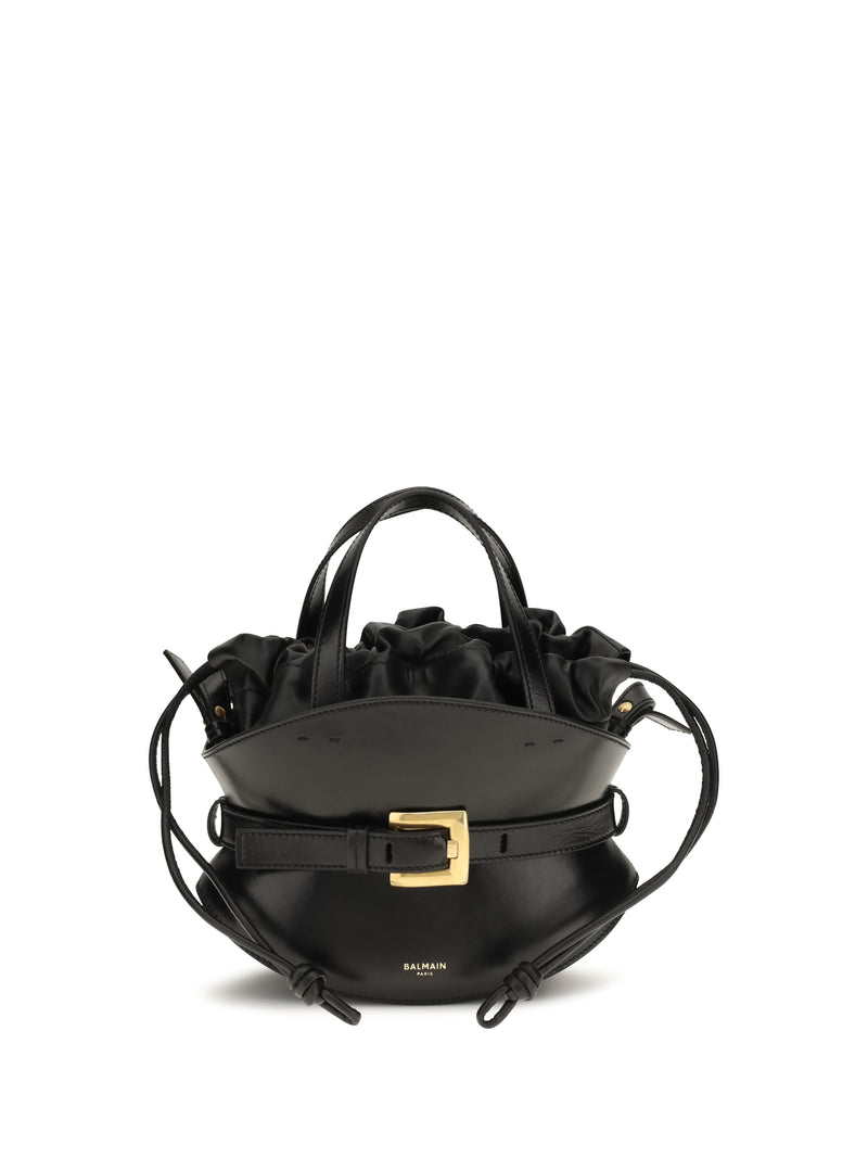 Balmain Bolso de hombro Balmain Shuffle Mini Noir - World Class Fashion