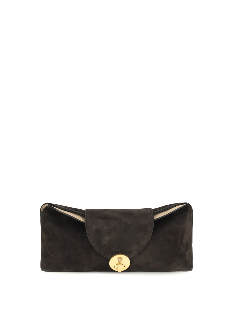 Versace Versace Vivian Suede Pouch Moka Gold - World Class Fashion
