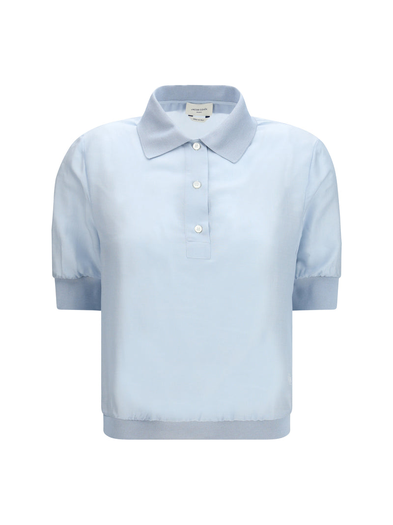 Jacob Cohen Jacob Cohen Short-sleeve Blouse Azure - World Class Fashion