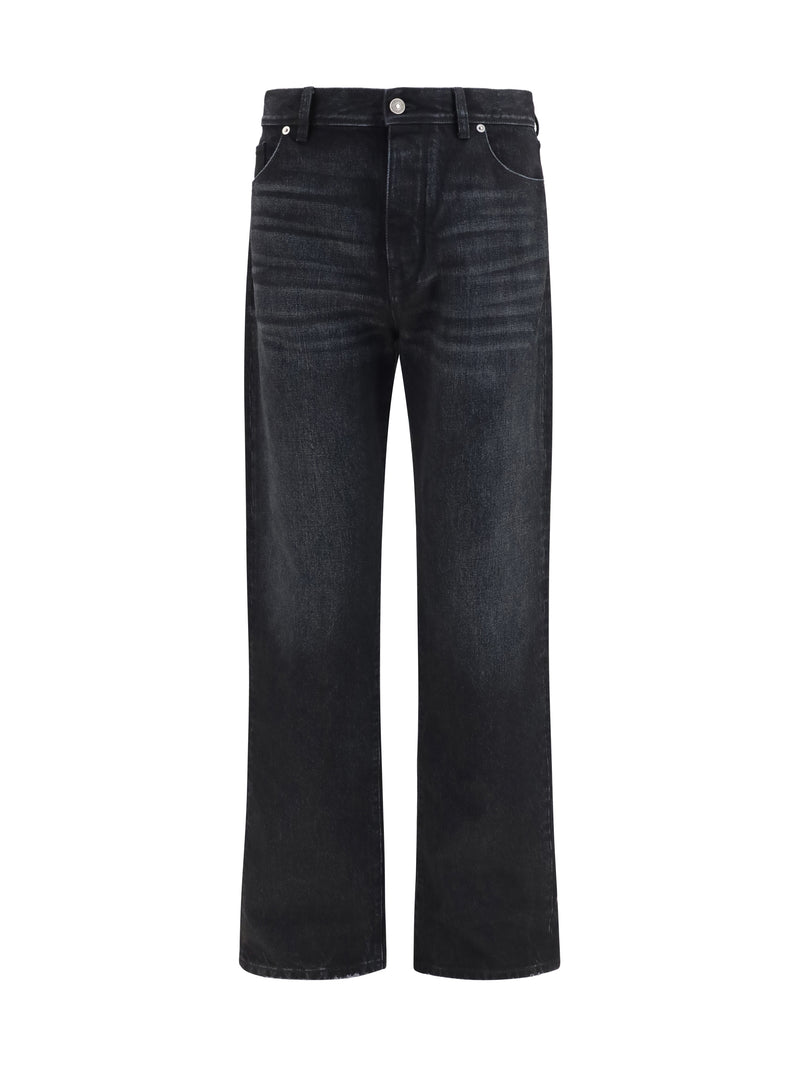 Fendi Fendi Organic Cotton Denim Jeans Nero - World Class Fashion