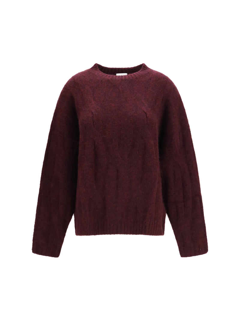 Allude Allude Cashmere Silk Sweater Voluminous Sleeves Blue - World Class Fashion