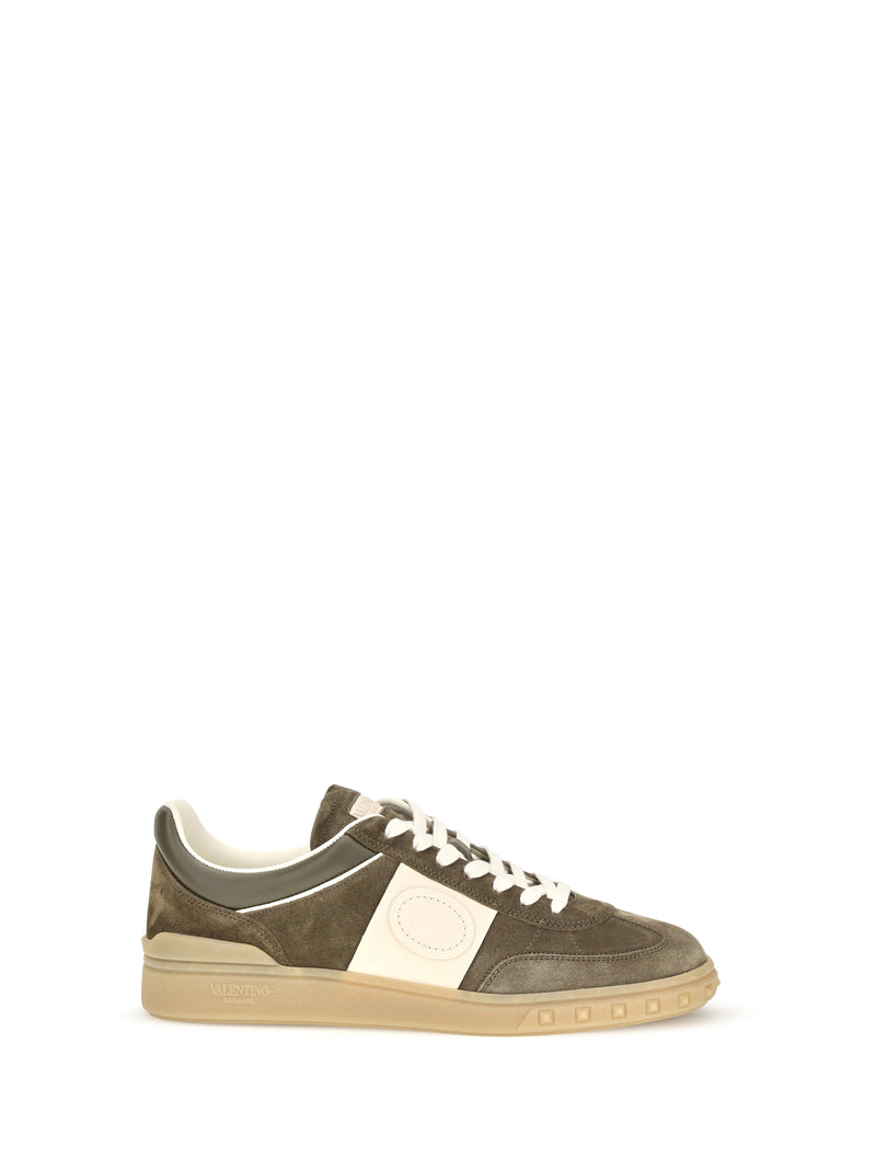 Valentino Garavani Valentino Garavani Low Top Upvillage Sneakers Army Green - World Class Fashion