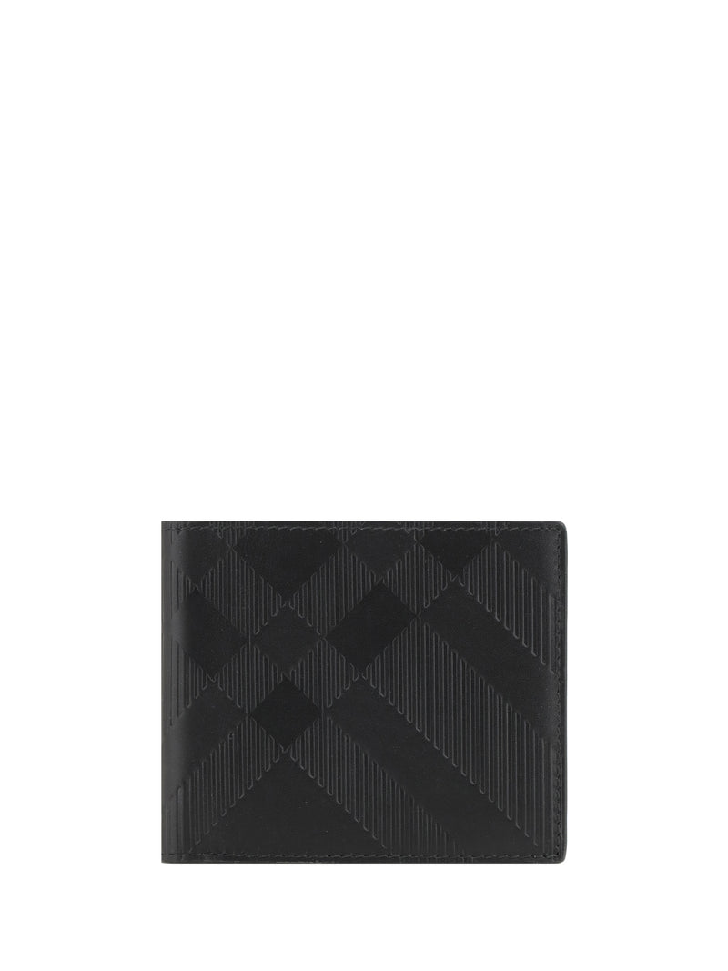Burberry Burberry Leather Check Wallet - World Class Fashion