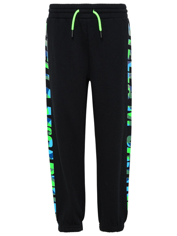 Stella Mccartney Black Sporty Cotton Trousers