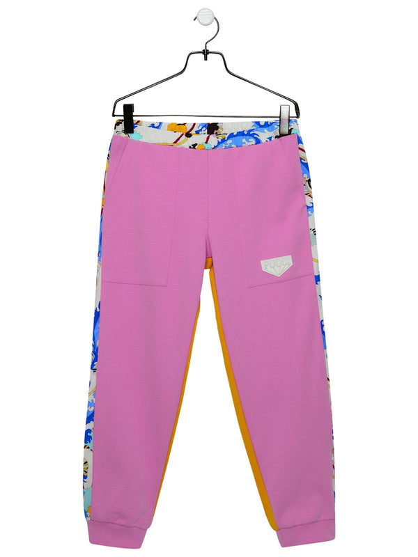 Emilio Pucci Pink Cotton Sports Trousers