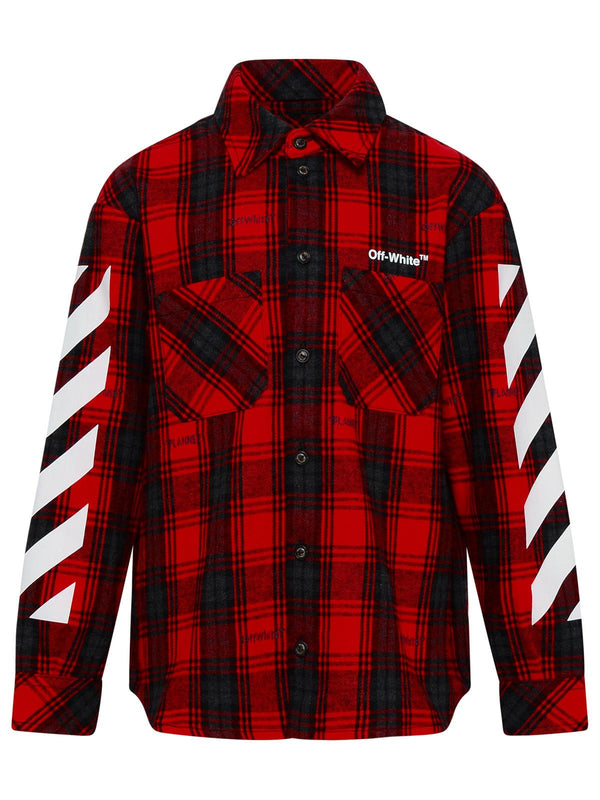 Off-white Red Cotton Arrow Rubber Shirt