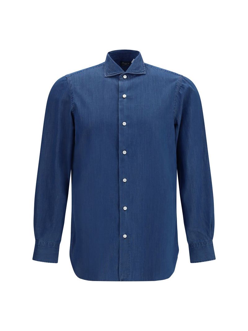 Finamore Finamore Napoli Shirt Indigo Blu Men - World Class Fashion