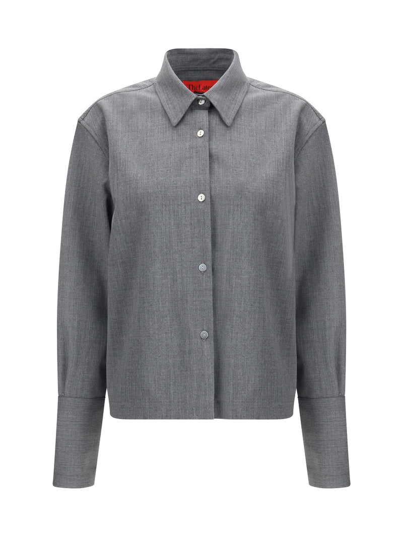 The Latest The Latest Classic Collar Shirt Medium Grey - World Class Fashion