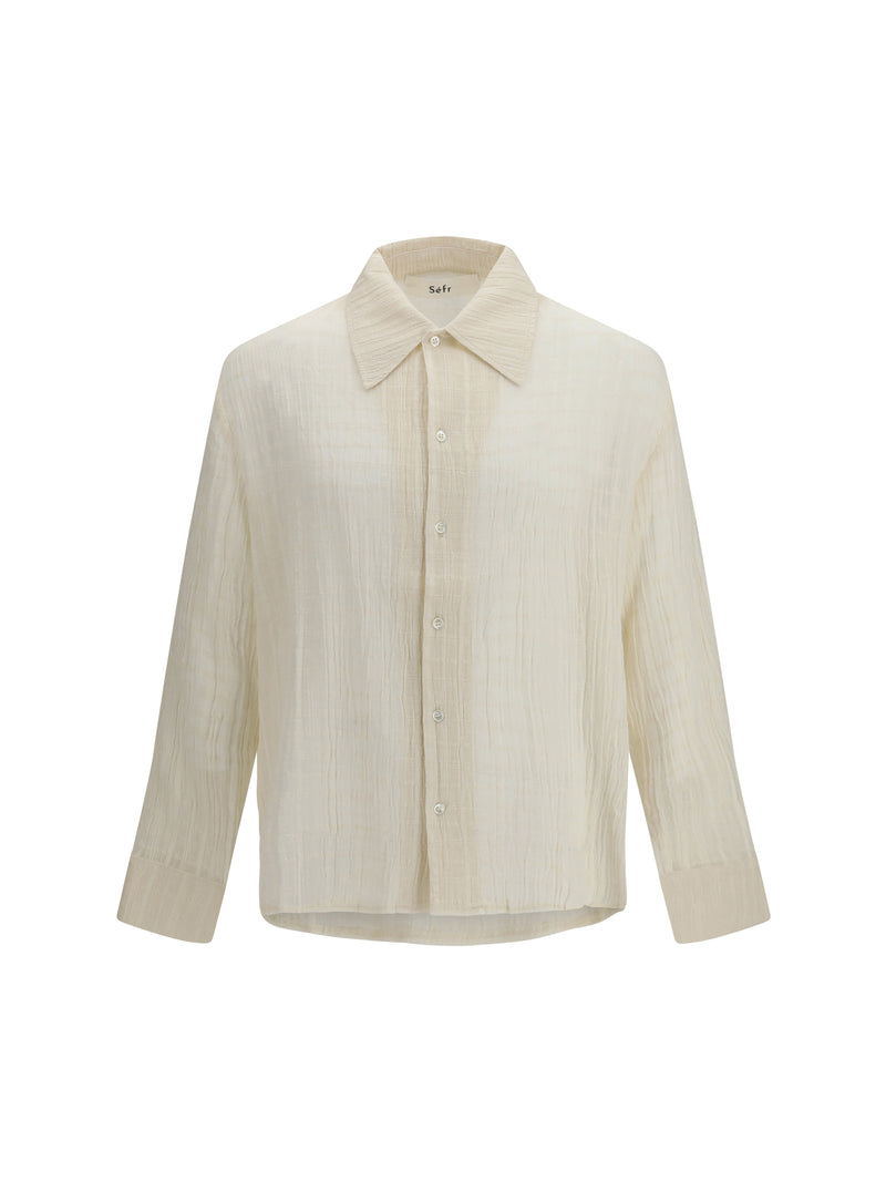 Séfr Séfr Ignacio Shirt Cloud White Check - World Class Fashion