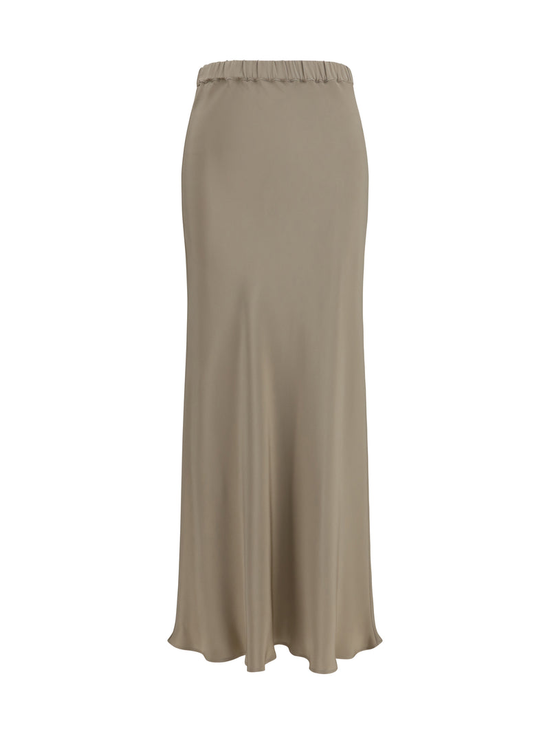 Max Mara Max Mara Sospiro Silk Skirt Roccia - World Class Fashion