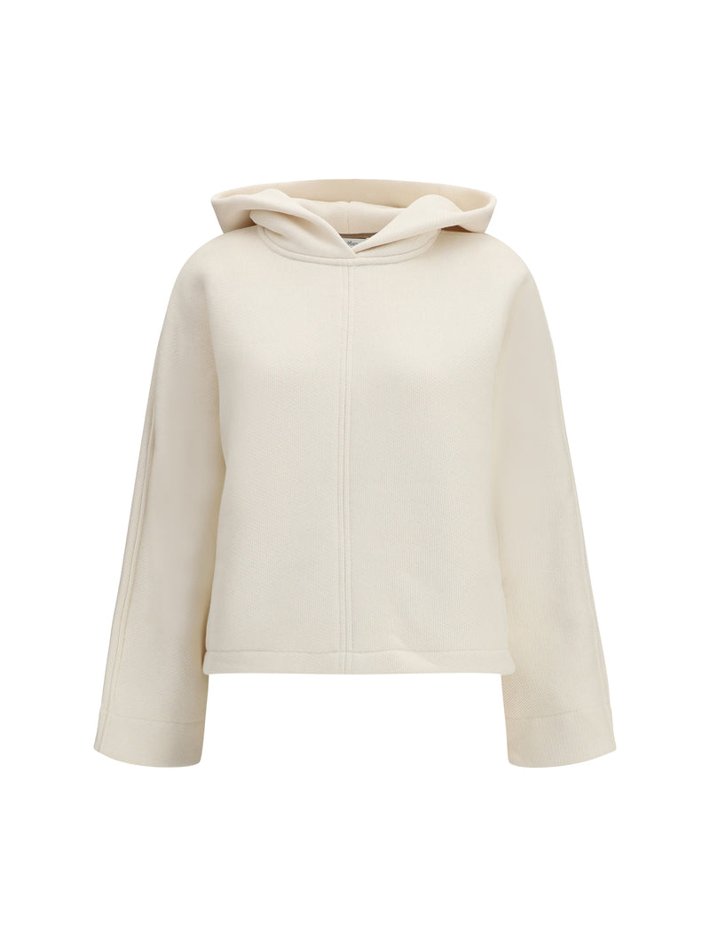 Max Mara Pure Max Mara Pure Hooded Sweatshirt Avorio - World Class Fashion
